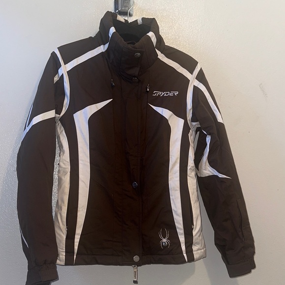 Spyder Jackets & Blazers - Spyder Ski Brown and white Jacket